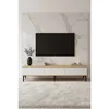 Hanah Home TV komoda Didema 180, 180 cm, hrast Sapphire / bela