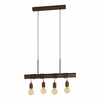 EGLO Viseća lampa TOWNSHEND 4 4xE27 70 cm antik smeđa 43523