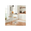 Hanah Home Barski set sto i stolice Mola Set 100, 100x90x40 cm, Bela
