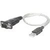 MANHATTAN SERIJSKI USB-ADAPTER MANHATTAN, MOŠKI KONEKT. USB 1.1 A/9-POLNI M. KON. D-SUB, SIV, 0,45 M