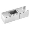 Nadomestni drsnik za prho 16x26 mm, medenina/krom - Chrome - Sapho - 24 - Medeninasti - 14