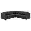 VIMLE Ugaona sofa, 4-sed, Grann/Bomstad crna