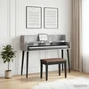 Studio radni stol Betonska siva 130 x 40 x 19,5 cm