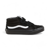 Vans unisex za otroke. VN0A346YLWB1 Sk8-Mid Reissue usnjene športne copate črne barve (28), Črna, Ravna stran, Semiš, Ve