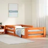 vidaXL vidaXL Posteljni okvir brez vzmetnice voščeno rjav 90x200 cm borovina, (21524798)