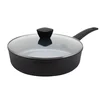 BE Living Globoka ponev s pokrovom Delight Black 28 cm