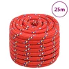vidaXL Vrv za čoln rdeče 20 mm 25 m polipropilen