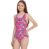 Arena party swimsuit pro back pink/multi 128cm