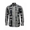 Radwa Srajca Mens Viscose multicolor pattern shirt črna