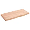 Stolna ploča svjetlosmeđa 80x40x(2-4) cm obrađena hrastovina