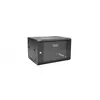 6U wall mounting cabinet 19 rack 600x450, glass door, mounted, 60kg, grey (RAL 7035)