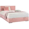 Carryhome POSTELJA Z VZMETNICO 120 cm  x 200 cm , tekstil roza