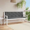 Jastuk za vrtnu klupu antracit 150x(50+50)x7 cm tkanina Oxford