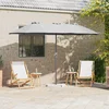 Vrtni suncobran Pijesak 370 x 197 x 239 cm Poliester i aluminij