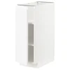 METOD Podni element s policama, bela/Voxtorp matirano bela, 30x60 cm