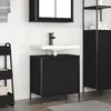 Kupaonski ormarić za umivaonik crni 60x34,5x60 cm