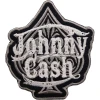 Johnny Cash Spade Iron-On Patch Black