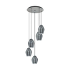 Eglo 39567 - Luster na sajli ESTANYS 5xE27/60W/230V dimljena