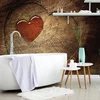 Tapeta srce na drevesnem štoru - 245x270