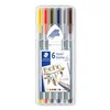 Staedtler flomastri Fineliner Triplus Boho, 6/1 v PVC etuiju