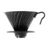 Hario V60-02 jekleni kapalnik, mat črn