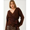 Bianco Lucci Pulover Pullover temno rjava
