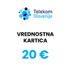 Telekom Slovenije vrednostna kartica 20 EUR