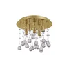 Ideal Lux - LED kristalno plafonsko svetlo MOONLIGHT 5xG9/3W/230V prečnik 26 cm zlatno