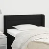 Vidaxl Vzglavje z ušesi črno 83x16x78/88 cm blago