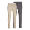 JACK & JONES Chino hlače JJIMarco JJDave grafit/greige