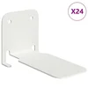 Vidaxl Ležeča polica s polico 24 szt. Bela 6 x 10,8 x 6,6 cm