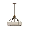 Open Design OR85648 - luster na šipci DORETTO, 4xE27/15W/230V, prečnik 50 cm, braon/bež
