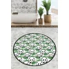 LEssentiel Maison Kupatilski otirač Green Panda, 80cm, Zeleno-beli