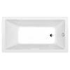 POLYSAN Elegantna Prostorna Pravokotna Kopalna Kad NOEMI 150x80x39 cm, Bela