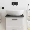 Vidaxl vidaXL Kopalniški pult temno rjave barve 40x60x2 cm masiven les