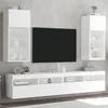 TV ormarići s LED svjetlima 2 kom bijeli 40,5 x 30 x 90 cm