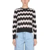Missoni Ženski džemper DS22WN29BK019U-S91CW, Crno-Beli