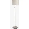 Podna lampa V145cm bruš. čelik