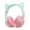 Bluetooth slusalice LED roze
