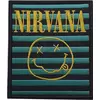 Nirvana Logo & Happy Face Stripes Našitek za šivanje