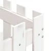 Vrtna sadilica s izgledom ograde bijela 50x50x50 cm od borovine