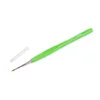 Kvačka s silikonskim ročajem, zlata konica, velikost 2,5 mm. 0,5; 0,6; 0,8; 1; 1,25 - (1,25 mm) zelena