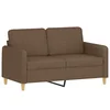 Vidaxl Kavč dvosed rjav 120 cm blago