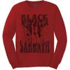 Black Sabbath Band and Logo Red L Majica