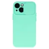 Onasi Lens Cover silikonski ovitek zaščita za iPhone 15 - svetlo moder