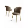 HANAH HOME Set stolica (6 delova) Risa Cappuccino Gold