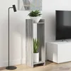 Stalak za biljke s policom 2 pcs Sivi Sonoma 30 x 30 x 100 cm