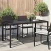 Stol za vrt Smeđa 150 x 90 x 75 cm poliratan