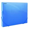 Mapa z elastiko hrbet-30mm A4 pp Donau 8545001PL-10 prozorno modra