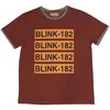 Blink-182 Logo Repeat Red XL Majica